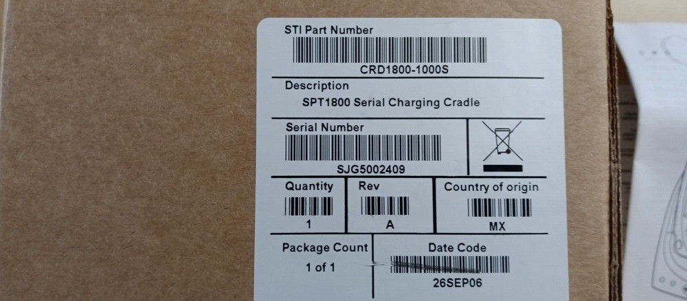 SPT1800 Serial Charging Cradle CRD1800-1000s
