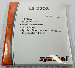 Symbol LS2208 Handheld Barcode Scanner w/ Stand USB Cable Tested Working