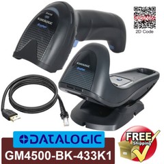 Datalogic GM4500-BK-433K1 Gryphon GM4500 Wireless 2D Barcode Scanner w USB Cable