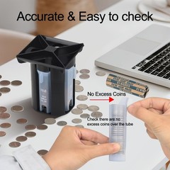 Coin Counter, Coin Sorter Tube, 4in1 Coin Sorter and Wrapper Machine, Change …