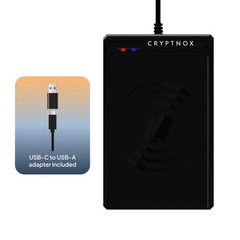Contactless NFC Smart Card Reader – USB Type-C & Type-A, Secure E-Payments & Acc