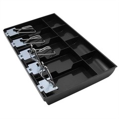 Cash Register Drawer Insert Tray 5 Bill/4 Coin 5Bill/4 Coin, black