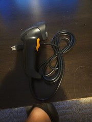 WoneNice Handheld USB Laser Barcode Scanner Black Used Untested