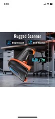 Tera 5100 Wireless 1D Barcode Scanner USB Cordless Reader