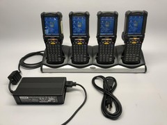 (Set of 4) Symbol MC9200 Handheld Computer / Scanner and Charger Dock / MC92N0