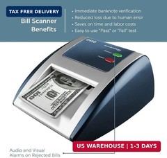 AccuBANKER D450 Counterfeit Bill Detector, 5 Point Detection | Verifies magnetic