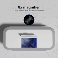 Portable Counterfeit Bill Detector with 8X Magnifying 2 LED UV Light Large Money