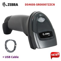 Zebra DS4608-SR00007ZZCN 1D 2D LED Handheld Laser Barcode Scanner w/USB Cable