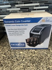 Royal Sovereign FS-44P 4-Row Dynamic Digital Coin Sorter 800 Ct Hopper