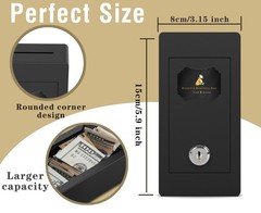 Large Metal Box for Gambler with Waist Bag, Portable Winner Bank Gambling Casi