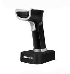 Scanmarker 1D 2D QR Barcode Scanner Wireless Bluetooth 2.4G Charging Stand
