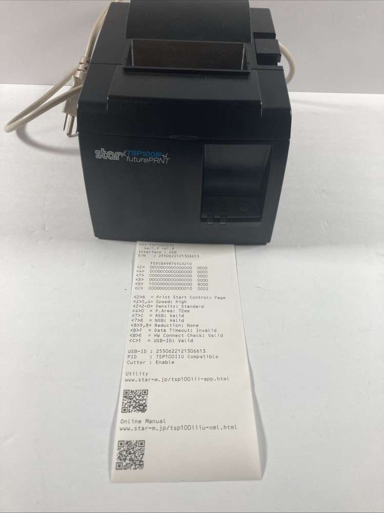 Star Micronics FuturePRNT TSP100III Thermal Receipt Printer (Model: TSP143IIIU)