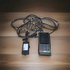 Verifone P400 Plus Credit Card Terminal w/ RS232 Ethernet Cable