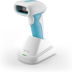 NT-1962 Blue-White Medical-Grade Wireless 1D / 2D Barcode Scanner, 1280×800 CMOS