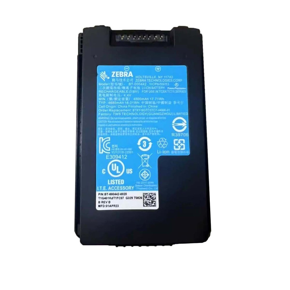 New Battery compatible Zebra TC53 TC58 TC73 TC78 Barcode Scanner BT-000442