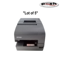 « Lot of 5 » Epson TM-H6000IV USB Thermal POS Printer – PS180 Power Supplies too!!
