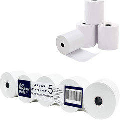 Star SP700 Kitchen Printer Paper (5 Rolls) 3&Prime; X 165&prime; 1-Ply Bond Receipt POS Cas