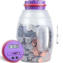XLarge Piggy Bank Digital Coin Counter Jar Money LCD 2.8L Capacity US Coins