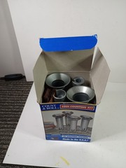Coin Counting Kit 4 Gray Tubes & Box