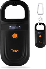 Pet Microchip Reader with D-Ring RFID Portable Animal Chip ID Scanner with OLED