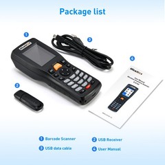 Inventory Scanner, Wireless Barcode Scanner 1D&2D&PDF417 Portable Handheld QR…