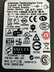 Brand New Intermec ITE Power Supply (Part #851-089-201) Model AE31