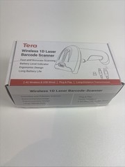 Tera Model 5100 Wireless Wired 1D Laser Barcode Scanner With Manual