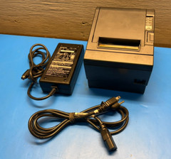 Epson TM-T88III Serial Port Thermal POS Receipt Printer M129C with Power Supply