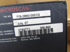 Microscan FIS-0860-0001G Bar Code Scanner