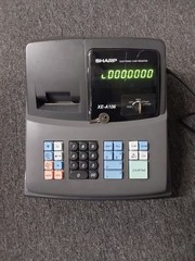 Sharp XE-A106 Cash Register Keys Included Powers On – Parts Only BD