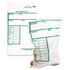 Quality Park Poly Cash Transmittal Bags Self-Seal Clear 6 X 9 100 Per Pack 45220