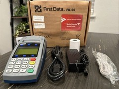 First Data FD50 Credit Card Reader Processing Terminal 