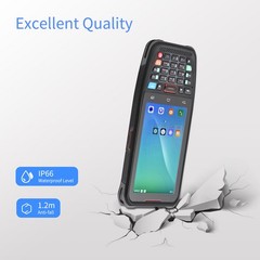 Handheld POS 10.0 PDA Terminal 1D/2D/QR Barcode Scanner With ZJKM