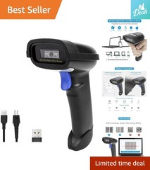 NT-1228BC Bluetooth Barcode Scanner – Versatile 3-in-1 Connectivity & High Res