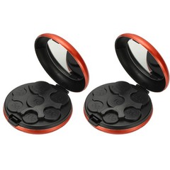 Coin Dispenser Case, 2Pcs Portable Aluminum Coin Organizer Change Sorter, Orange