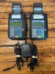 Hypercom T7Plus Credit Card Machine Reader Terminal Lot of 2 Good For Parts