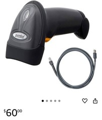 Symbol LS2208 General Purpose Handheld 1D Bi-Directional Laser Barcode Scanner