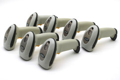 Lot of 7 Symbol LS4208-SR21201ZZR USB Hand Scanners w/ USB Cables