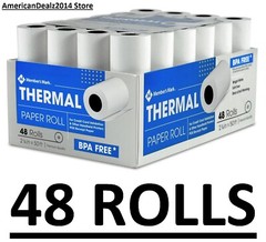 Member&rsquo;s Mark Thermal Receipt Paper Rolls ~ 2 1/4&Prime; X 50&prime; ~ 48 Rolls FREE SHIP!!