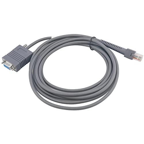 VOTTAN Barcode Scanner Cable RJ45 to RS232 Straight Cable for Symbol Zebra