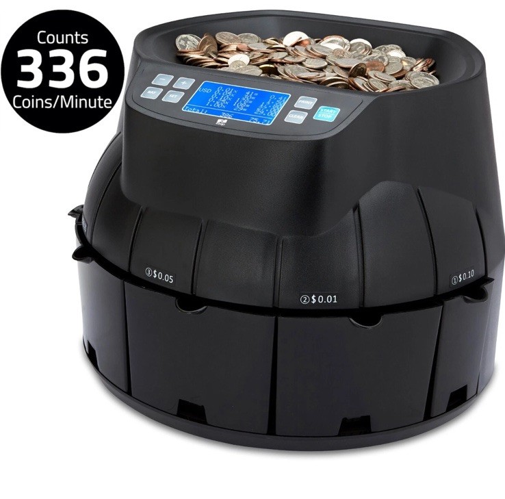 COIN MONEY COUNTER SORTER MACHINE CASH CURRENCY COUNTING USD AUTOMATIC USA ZZAP