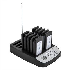 Wireless Restaurant Pager System with 10 Beepers and Long Range Signal