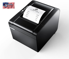 Rongta POS Printer, 80Mm USB Thermal Receipt Printer, Restaurant Kitchen Printer