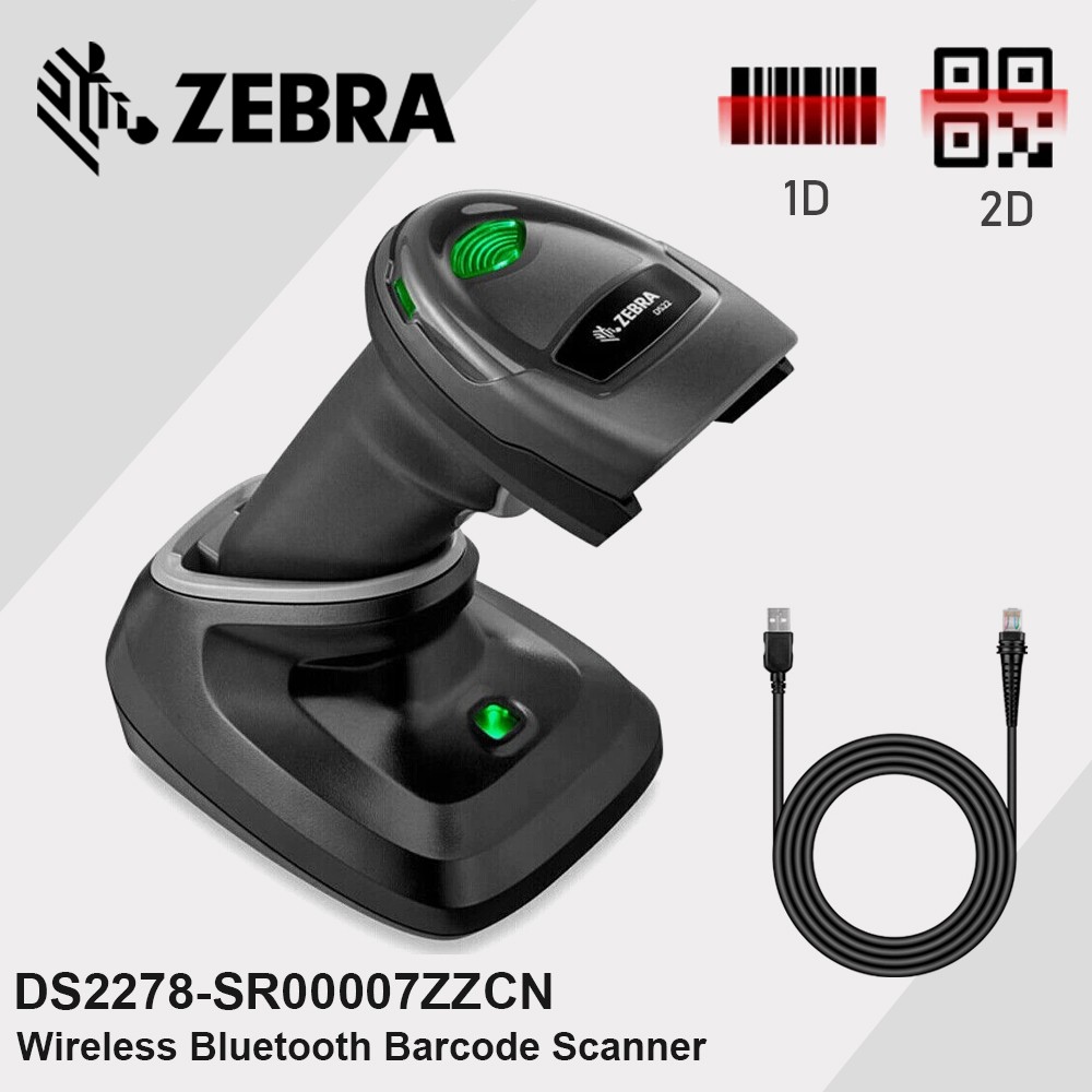 Zebra DS2278-SR00007ZZCN Handheld Wireless 1D 2D Bar Code Scanner Reader