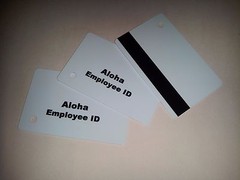 Aloha Magnetic Swipe Employee ID Cards (100 Pack) FREE SHIPPING