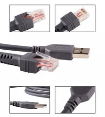 USB Cable For Symbol Barcode Scanner LS2208 LS4208 DS6878 CBA-U09-C15ZAR Lot