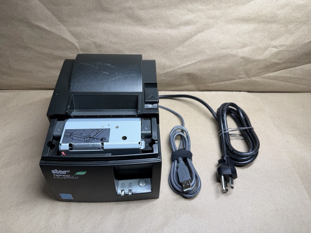 Star TSP100II USB Print POS Thermal Printer w/ Cables