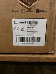 Toast Cash Drawer NEW In Box TC200 – Lockable with Key – Black – 410A2-455