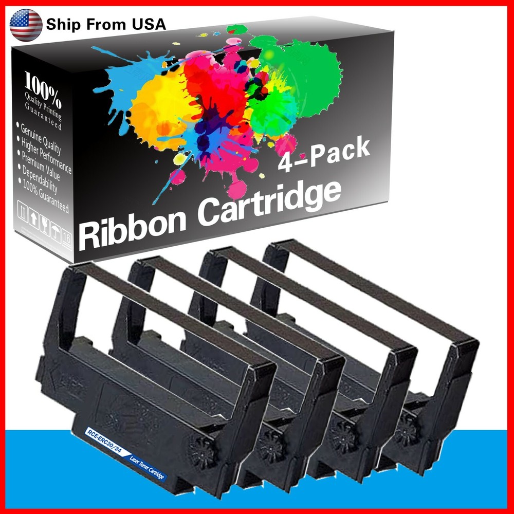 4PCS Purple Compatible ERC30 ERC-30 34 38 Ribbon for M115A