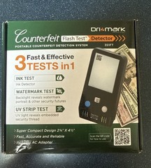 Dri Mark Flash Test Counterfeit Detector – Ultraviolet, Watermark, Ink SEALED